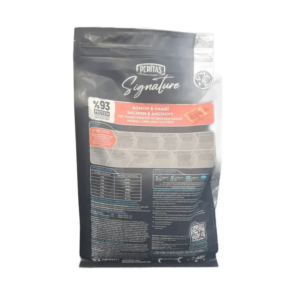 Peritas Signature Somon & Hamsi Tüy Yumağı Önleyici Yetişkin Kedi Maması 2 kg - küçük görsel 2