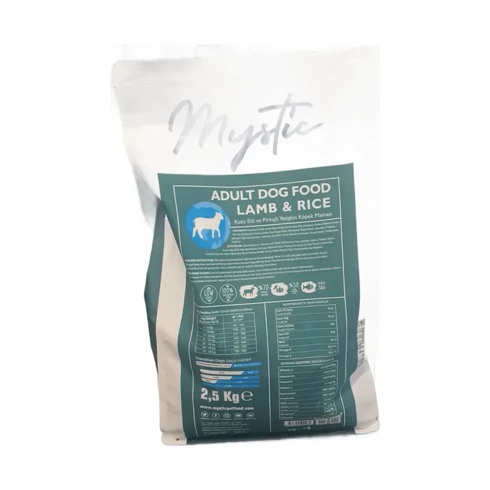 Mystic Kuzu Etli ve Pirinçli Yetişkin Köpek Maması 2,5 kg - küçük görsel 2
