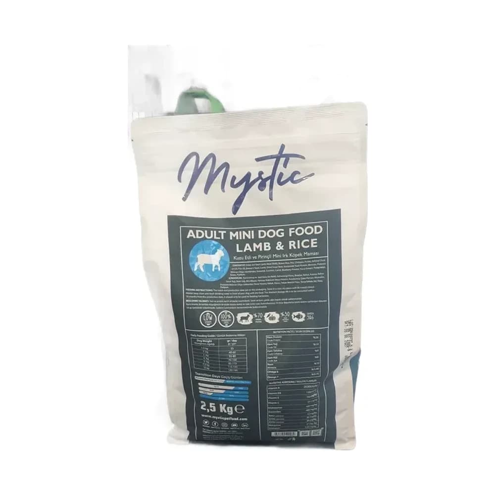 Mystic Kuzu Etli ve Pirinçli Mini Irk Yetişkin Köpek Maması 2,5 kg - küçük görsel 3