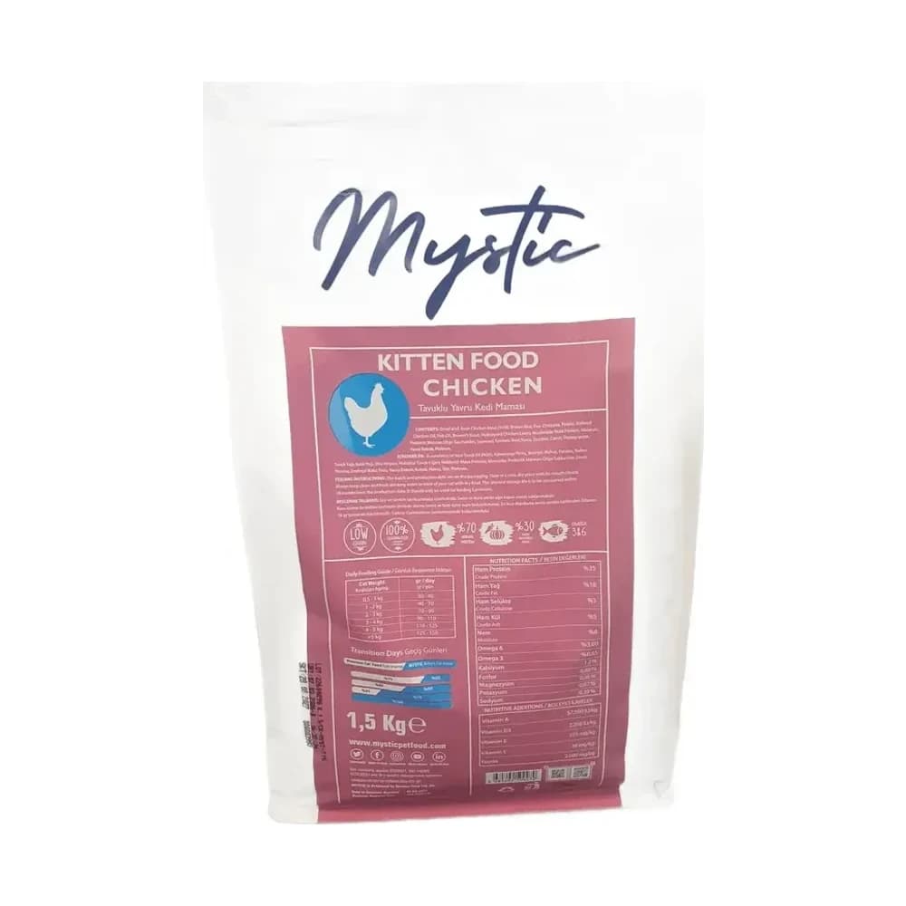 Mystic Tavuklu Yavru Kedi Maması 1,5 kg - küçük görsel 2