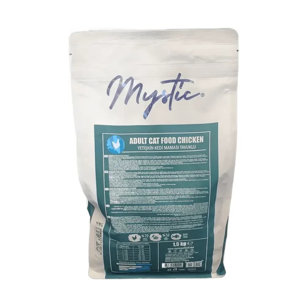Mystic Tavuklu Yetişkin Kedi Maması 1,5 kg - küçük görsel 2