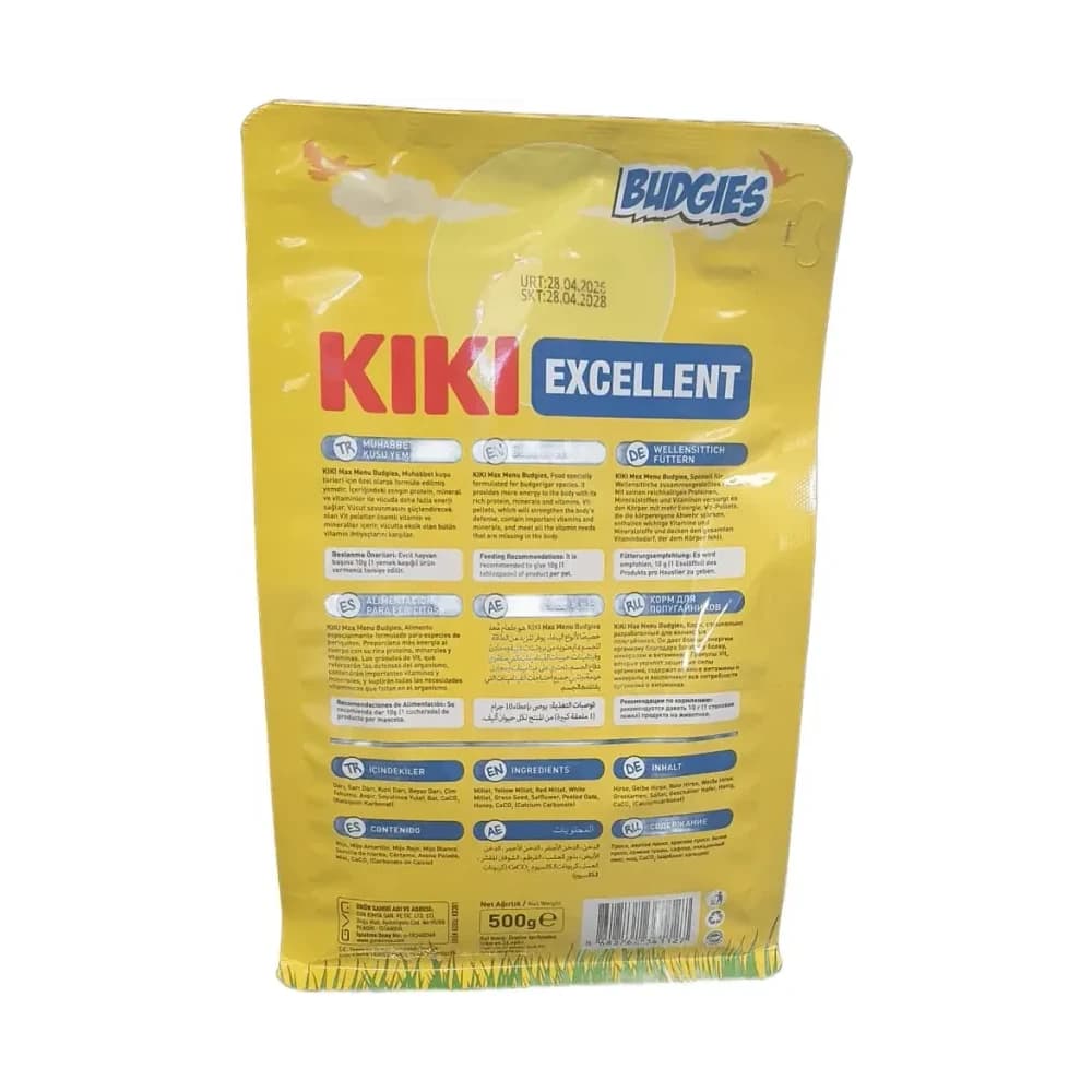 Kiki Excellent Max Menu Muhabbet Kuşu Yemi 500 g - küçük görsel 2