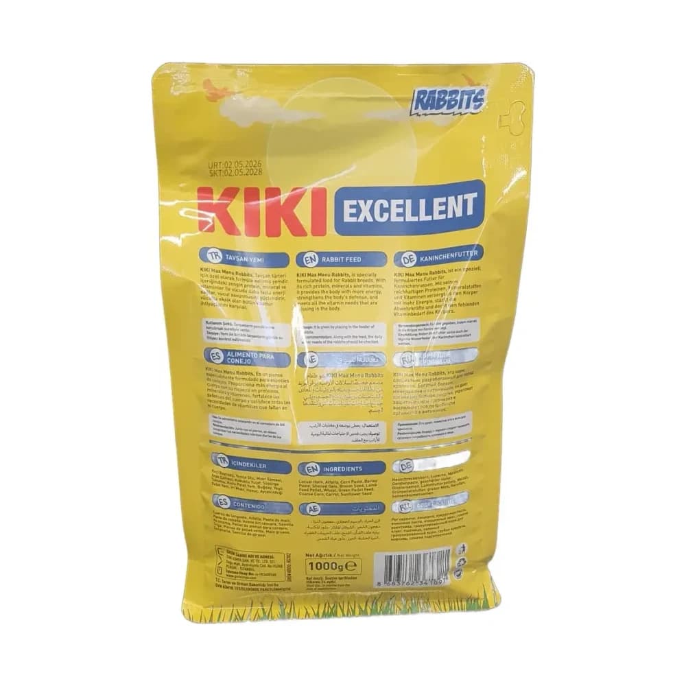 Kiki Excellent Max Menu Tavşan Yemi 1 kg - küçük görsel 2