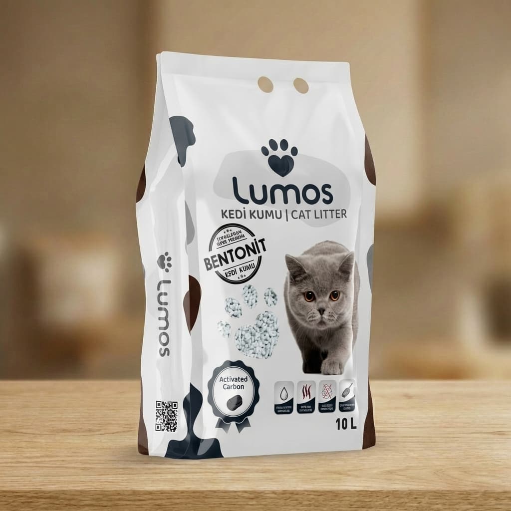 Lumos Aktif Karbon Bentonit Kedi Kumu 10 L