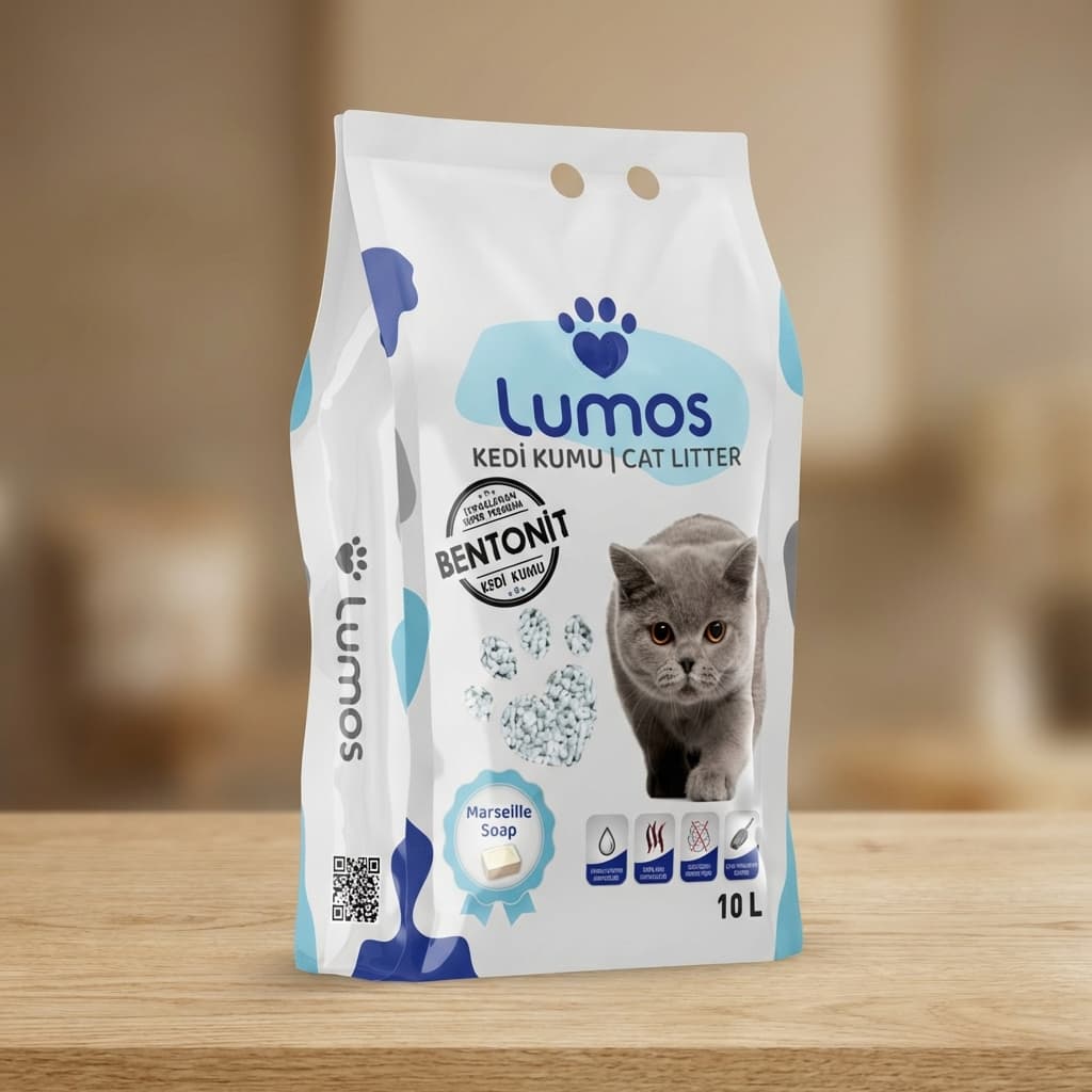 Lumos Marsilya Sabunu Kokulu Bentonit Kedi Kumu 10 L