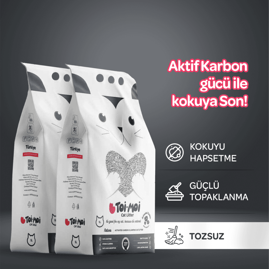 Toi Moi Aktif Karbon Kedi Kumu