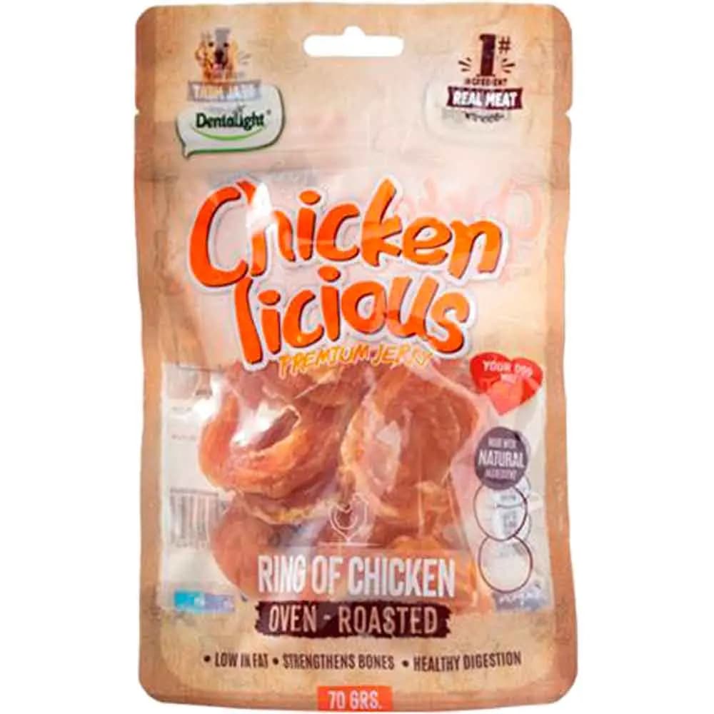 Dentalight Chicken Ring Tavuk Etli Köpek Ödül Halkası 70 Gr