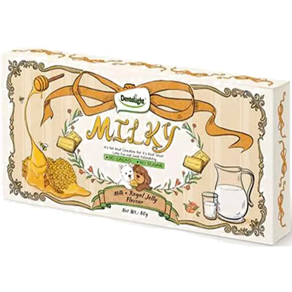 Dentalight Milky Doggy Choco Bar Süt ve Arı Sütü Aromalı Köpek Ödülü 80 Gr