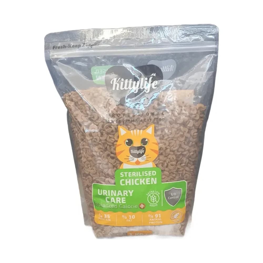Kittylife Sterilised Chicken Kısırlaştırılmış Kedi Maması 1 kg
