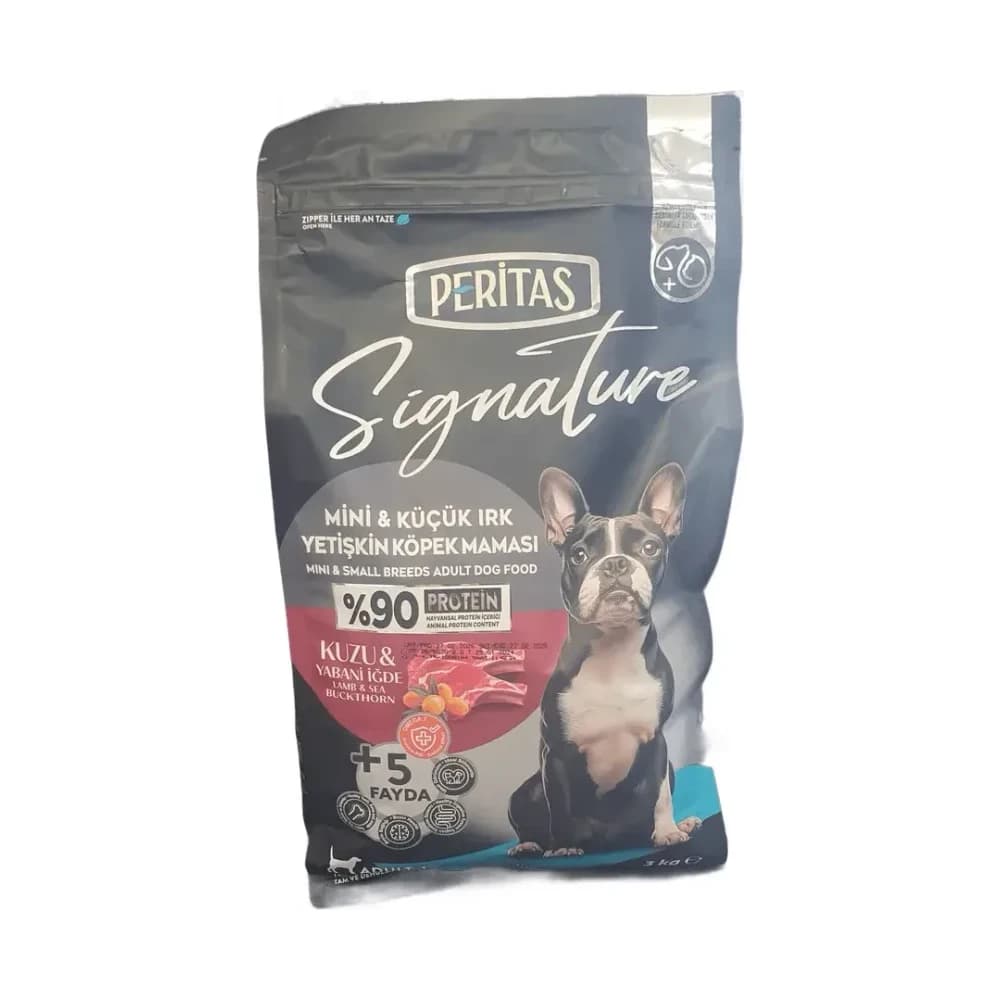 Peritas Signature Kuzu & Yabani İğde Mini & Küçük Irk Yetişkin Köpek Maması 3 kg