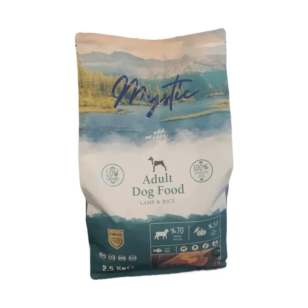 Mystic Kuzu Etli ve Pirinçli Yetişkin Köpek Maması 2,5 kg