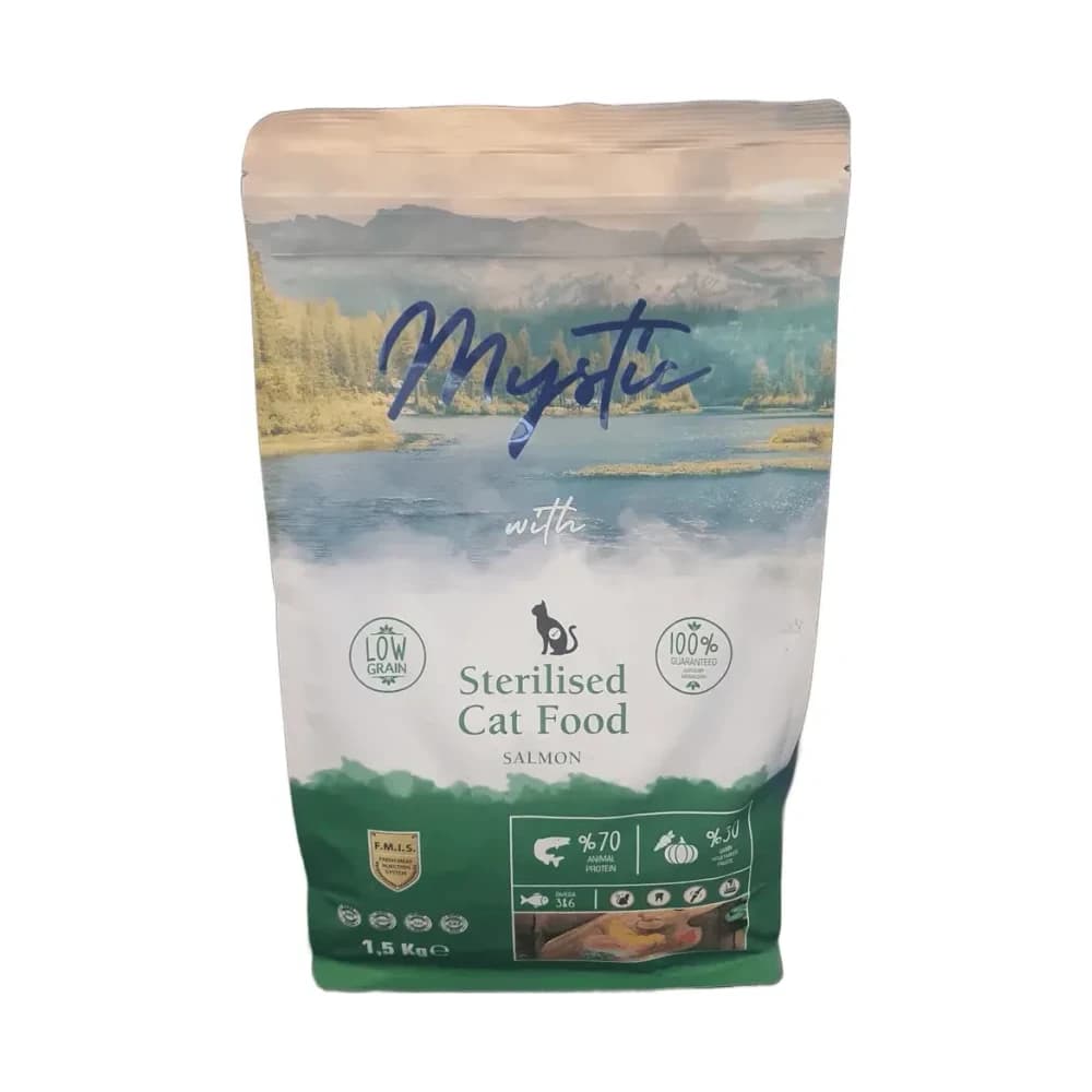 Mystic Somonlu Kısırlaştırılmış Yetişkin Kedi Maması 1,5 kg