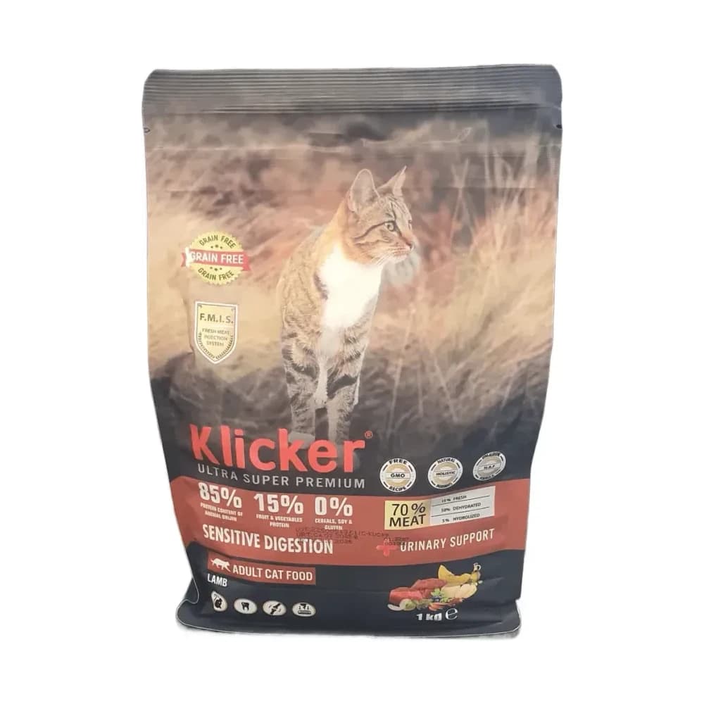 Klicker Yetişkin Kedi Maması Kuzulu Tahılsız 1 kg