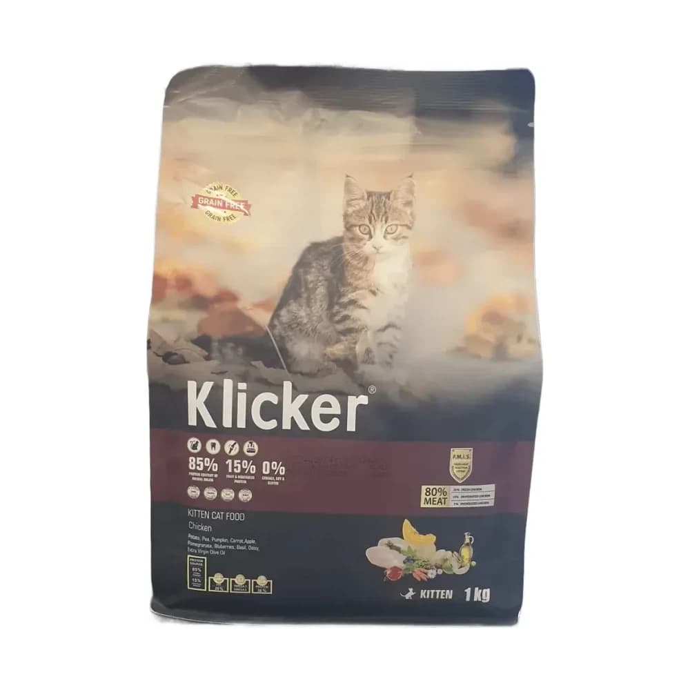 Klicker Yavru Kedi Maması Tavuklu Tahılsız 1 kg