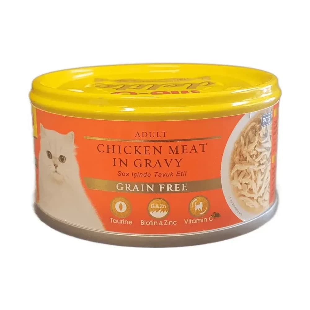 Me-O Delite Sos İçinde Tavuk Etli Yetişkin Kedi Konservesi 80 g