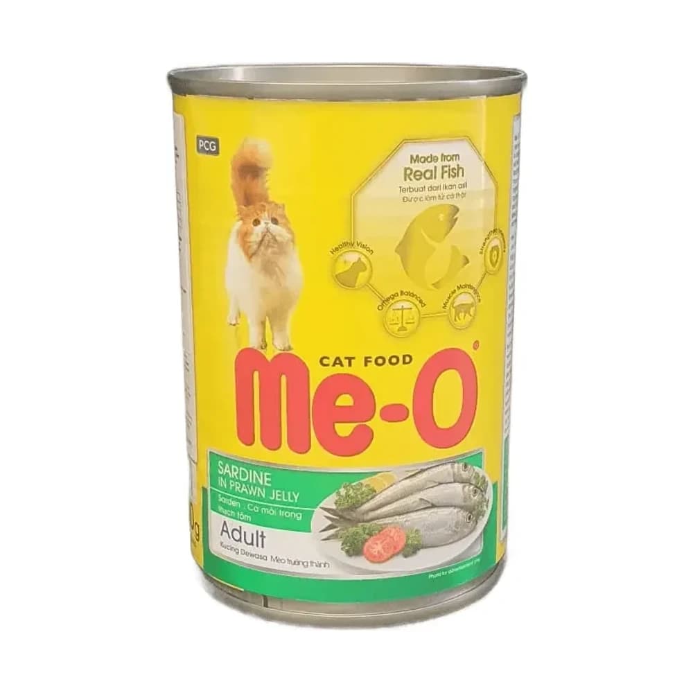 Me-O Karides Jölesinde Sardalya Yetişkin Kedi Konservesi 400 g